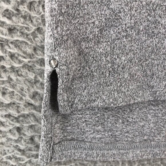 Calvin Klein Sweater Womens Large Gray Heather Pocket 3/4 Sleeve Casual Slouchy - Picture 6 of 11